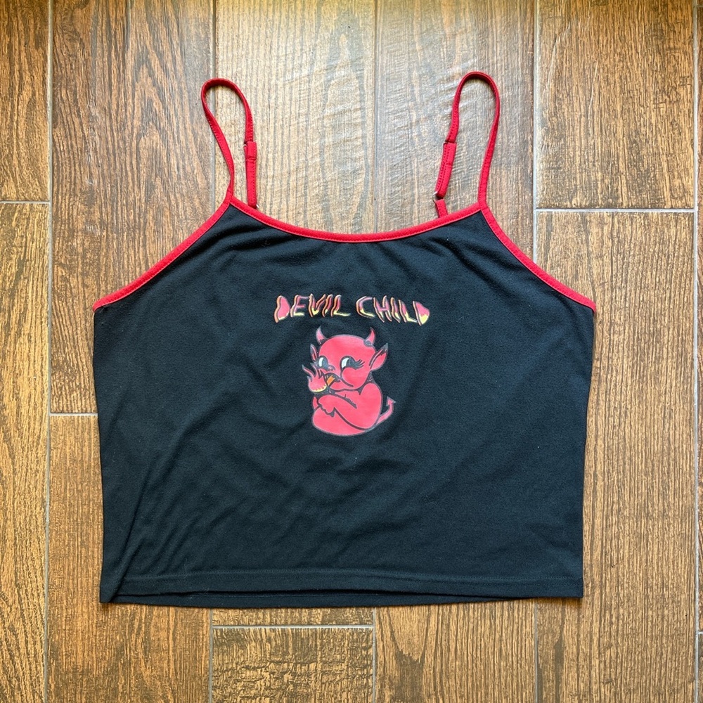 90s/Y2K Devil Child Graphic Tank Top